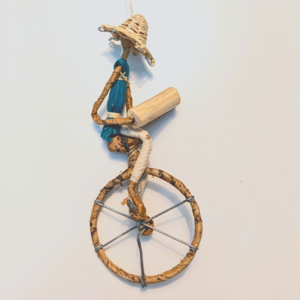 Unicycle Figurine Handmade in Kenya